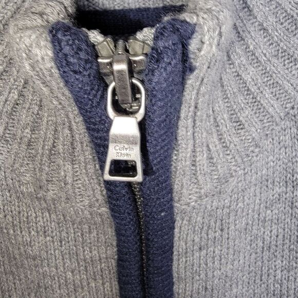 Calvin Klein Boys Nwt Full Zip Cardigan Sweater Size 6 (large) - Picture 5 of 7